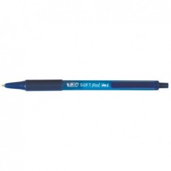 Penne a sfera a scatto Soft Feel punta 1,0mm blu Bic conf. 12 pezzi