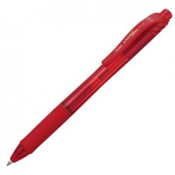 Roller a scatto Energel X BL107 punta 0,7mm rosso Pentel