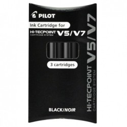 Refill Hi Tecpoint V5/V7 ricaricabile begreen nero Pilot conf. 3 pezzi