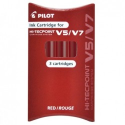 Refill Hi Tecpoint V5/V7 ricaricabile begreen rosso Pilot conf. 3 pezzi