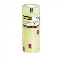 Nastro adesivo 550 1,9 cm x 33 m trasparente Scotch torre 8 rotoli