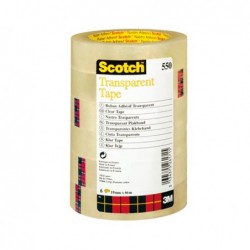 Nastro adesivo 550 1,9 cm x 66 m trasparente Scotch torre 8 rotoli