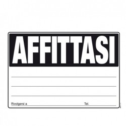 Cartello Affittasi 24 x 33cm colori assortiti Edipro