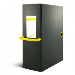 Scatola archivio Big Next dorso 12 cm 25x35 cm nero/giallo Sei Rota