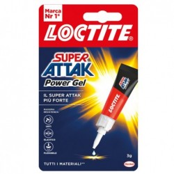 Colla Super Attak Power Gel 3 gr trasparente Loctite