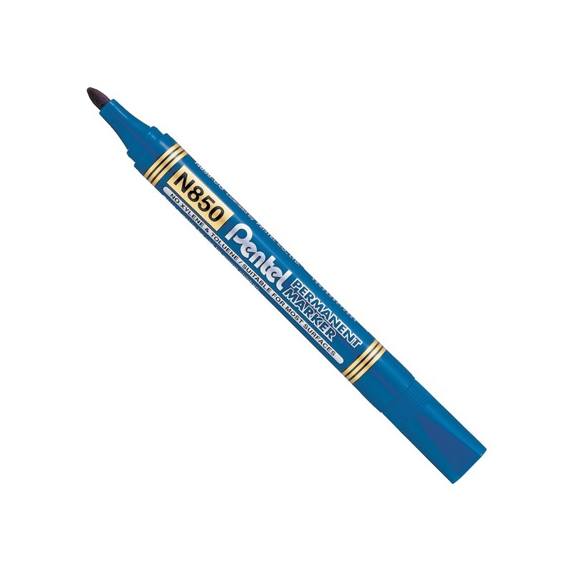 Marcatore permanente N850 punta tonda blu Amiko Pentel