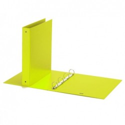 Raccoglitore Europa Neon 4 anelli tondi 30 mm dorso 4 cm 22x30 cm giallo neon Favorit