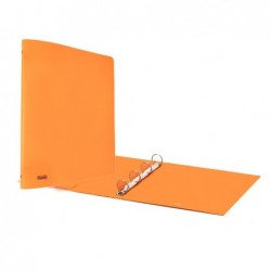 Raccoglitore Europa Neon 4 anelli tondi 30 mm dorso 4 cm 22x30 cm arancio neon Favorit