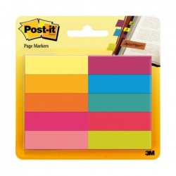 Segnapagina Post it® 67010ABEU in carta 12,7 x 44 mm 10 colori assortiti Post it® conf. 500 pezzi