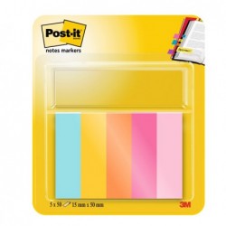 Segnapagina Post it® 6705JAEU in carta 12,7 x 44 mm 5 colori assortiti Post it® conf. 250 pezzi