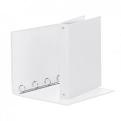 Raccoglitore Meeting 4 anelli tondi 30 mm dorso 4 cm 22x30 cm PPL bianco Esselte