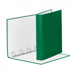 Raccoglitore Meeting 4 anelli tondi 30 mm dorso 4 cm 22x30 cm PPL verde Esselte