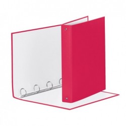 Raccoglitore Meeting 4 anelli tondi 30 mm dorso 4 cm 22 x 30 cm PPL fucsia Esselte