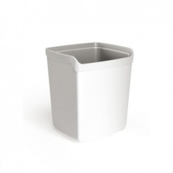 Bicchiere portapenne Mydesk 8,7x7,4x10 cm bianco Arda