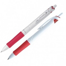 Penna a sfera a scatto Acroball Pure White Begreen punta 1,0mm rosso Pilot