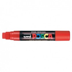 Marcatore a base d'acqua Uni Posca PC17K punta extra large a scalpello 15,0mm rosso Uni Mitsubishi