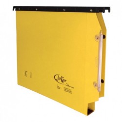 Cartella sospesa Joker armadio interasse 33 cm fondo U 3 cm 32,6x28 cm giallo Bertesi