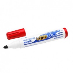 Pennarello per lavagna cancellabile Whiteboard Marker Velleda 1701 Recycled BIC punta tonda 1,5mm rosso Bic