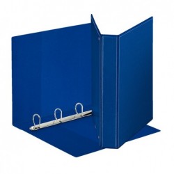 Raccoglitore personalizzabile Display 4 anelli a D 30 mm dorso 4,7 cm 22x30 cm blu Esselte