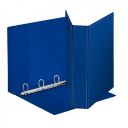 Raccoglitore personalizzabile Display 4 anelli a D 50 mm dorso 7,1 cm 22x30 cm blu Esselte