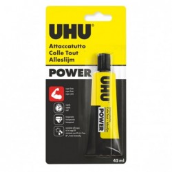 Colla attaccatutto Power 45 ml trasparente UHU