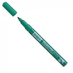 Marcatore permanente N50S punta tonda verde Pentel