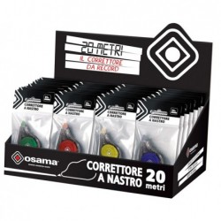 Correttore a nastro 20 Metri 5 mm x 20 m involucro colori assortiti Osama