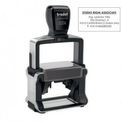 Timbro Professional 5206 autoinchiostrante personalizzabile 56x33 mm 8 righe Trodat