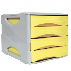 Cassettiera Keep Colour Pastel 25 x 32 cm cassetti 5 cm grigio/giallo Arda