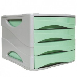 Cassettiera Keep Colour Pastel 25 x 32 cm cassetti 5 cm grigio/verde Arda