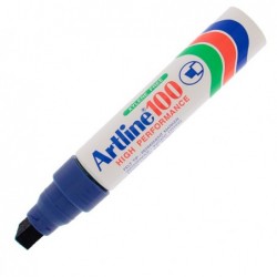 Marcatore permanente A 100 punta scalpello jumbo 7,50 12,00 mm blu Artline