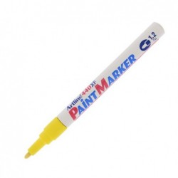 Marcatore permanente A 440 a vernice punta tonda fine 1,2 mm giallo Artline