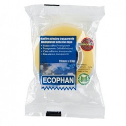 Nastro adesivo Ecophan in caramella 1,9 cm x 33 m trasparente Eurocel