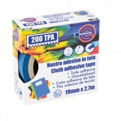 Nastro adesivo telato TPA 200 1,9 cm x 2,7 m blu Eurocel