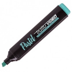 Evidenziatore Tratto Video pastel punta a scalpello tratto da 1,0mm5,0mm verde menta Tratto