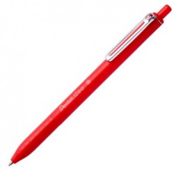 Penna a sfera a scatto iZee punta 0,7 mm rosso Pentel