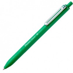 Penna a sfera a scatto iZee punta 0,7 mm verde Pentel