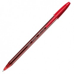 Penna a sfera con cappuccio Cristal® Exact punta 0,7 mm rosso Bic scatola 20 pezzi