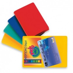 Busta porta card 5,8x8,7 cm 2 tasche colori assortiti Sei Rota