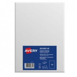 Etichette adesive autoaderenti in PE rimovibili 420 x 297 mm 1 et/fg 10 fogli trasparente Avery