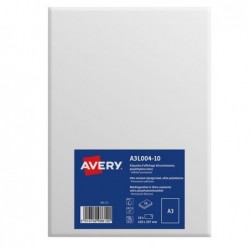 Etichette adesive in PE permanenti 420 x 297 mm 1 et/fg 10 fogli bianco opaco Avery