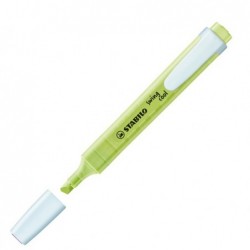 Evidenziatore Swing Cool Pastel punta a scalpello tratto 1 4 mm lime 133 Stabilo