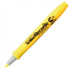 Marcatore Decorite punta tonda 1.0 mm giallo Artline