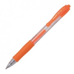 Roller gel a scatto G2 punta 0,7mm arancio neon Pilot