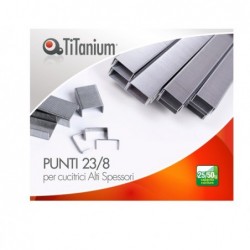 Punti metallici 23/8 TiTanium conf. 1000 pezzi