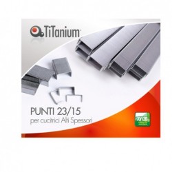 Punti metallici 23/15 TiTanium conf. 1000 pezzi