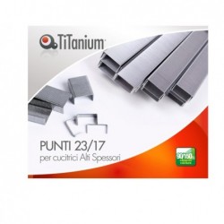 Punti metallici 23/17 TiTanium conf. 1000 pezzi