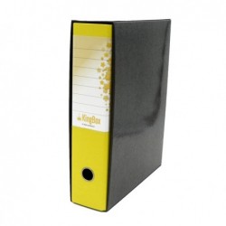 Registratore Kingbox dorso 8 cm protocollo 23x33 cm giallo Starline