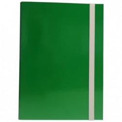 Cartella progetto con elastico dorso 3 cm verde Starline