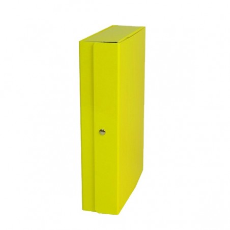 Scatola progetto Glossy dorso 6 cm giallo Starline